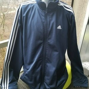 Adidas Blue Full Zip Athletic Jacket